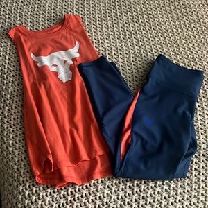 Women’s Under Armour set medium the rock line